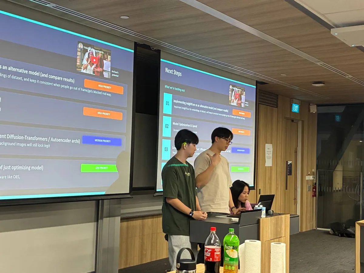Associates sharing a final project