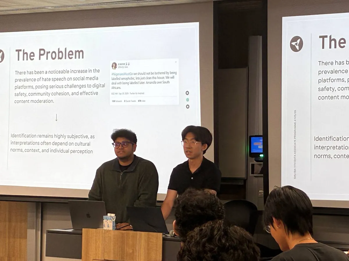 A project showcase presentation