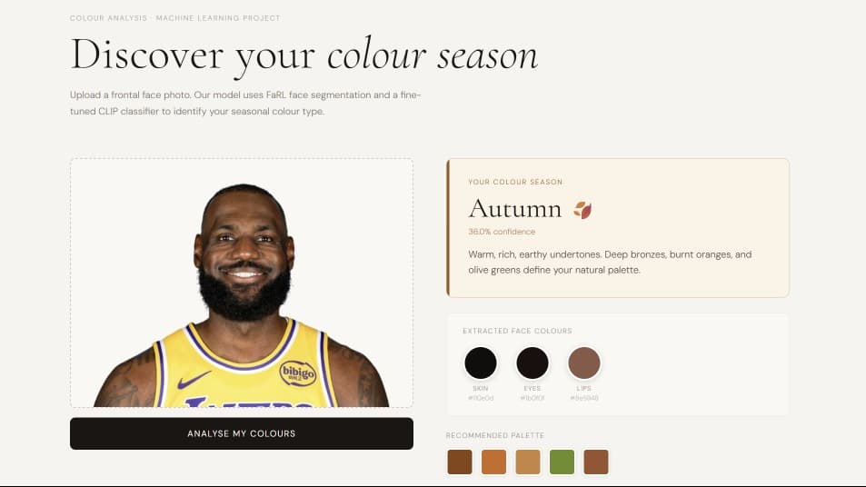 Colour Season Analysis screenshot 1