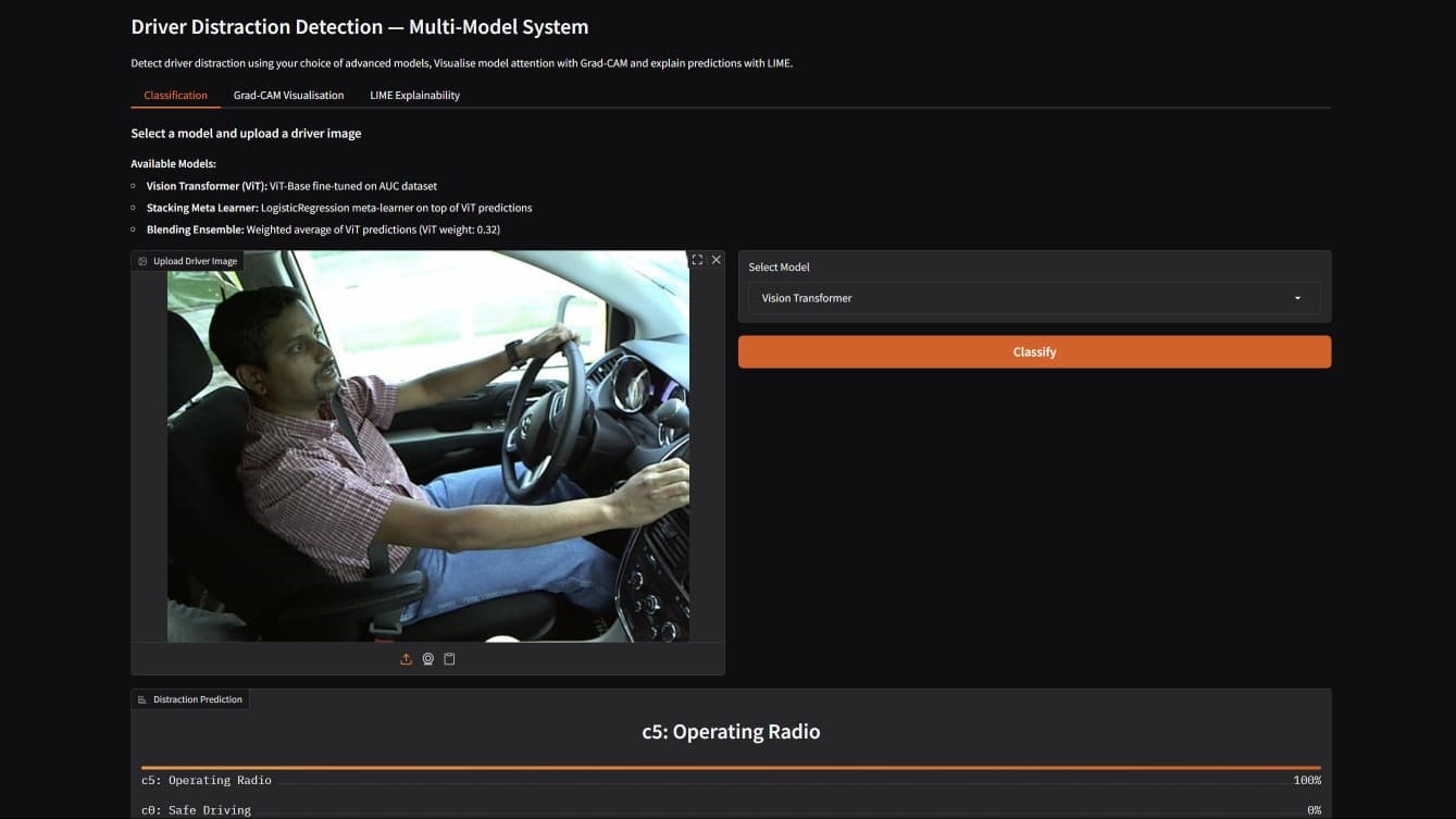 Distracted Driver Detection screenshot 1