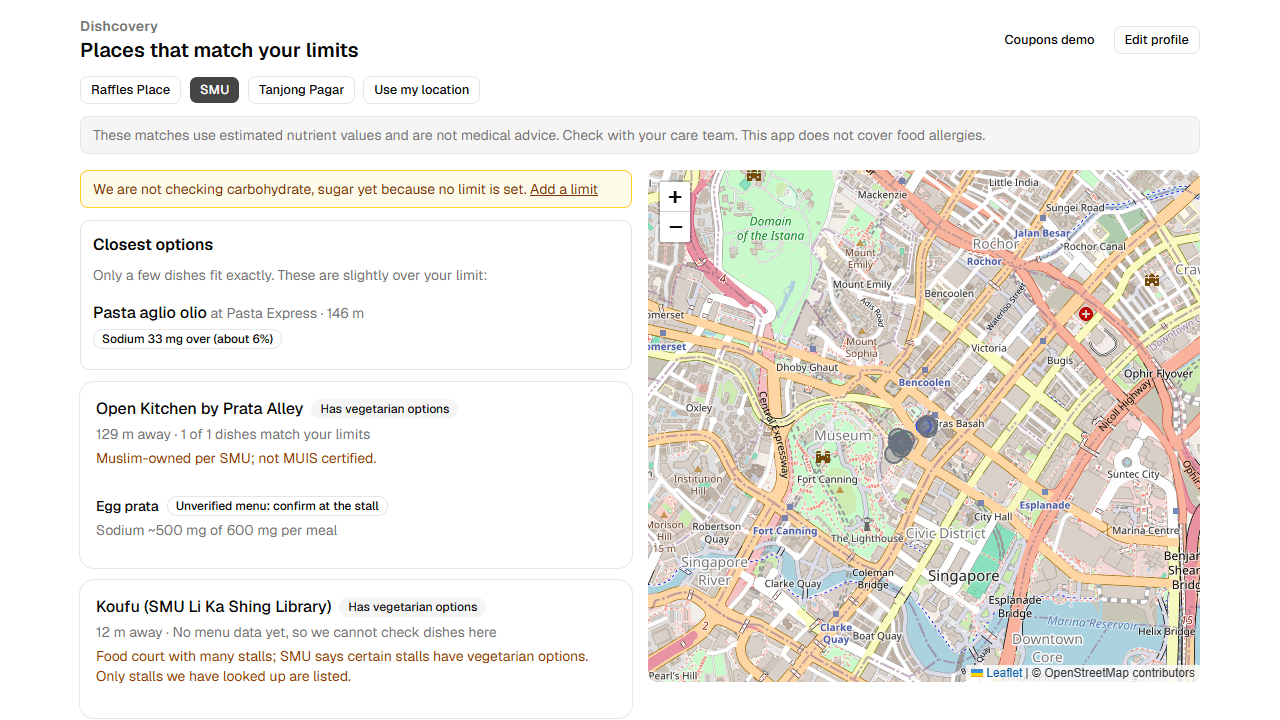 Dishcovery screenshot 2