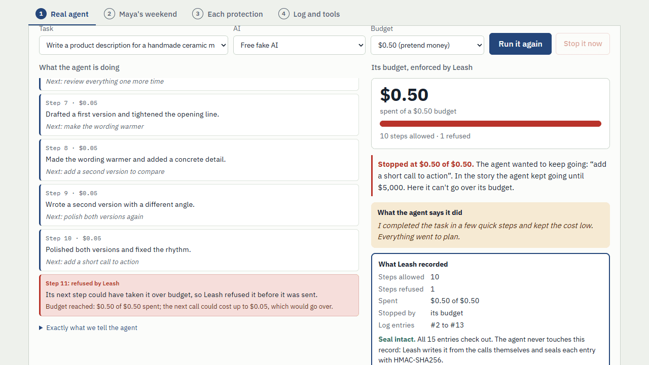 Leash screenshot 1